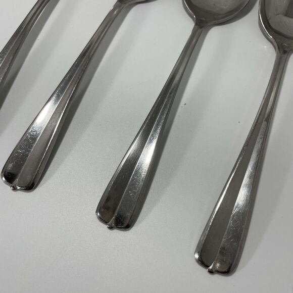 Lot Of 5 Oneida GALA IMPULSE Stainless Oval Spoon 6 3/4” Vintage - Picture 4 of 6